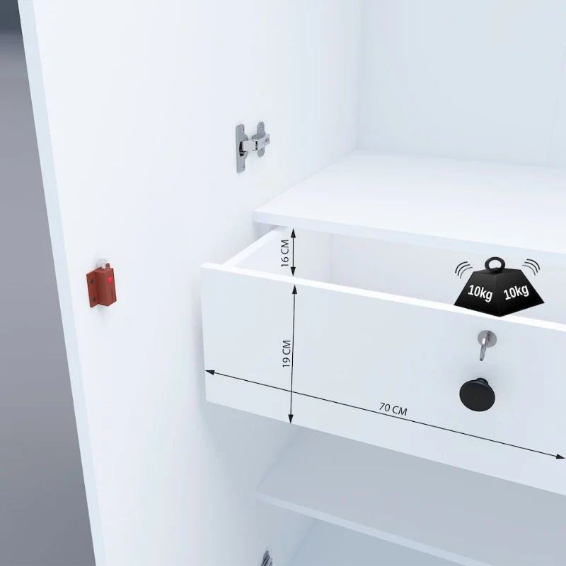 Amari 3 Door Wardrobe - Image 5