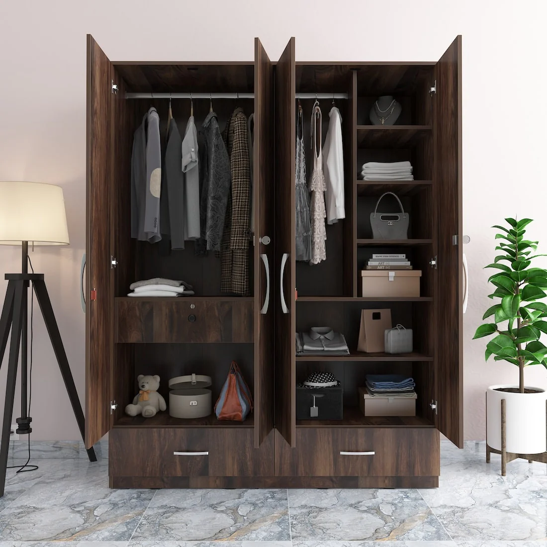 Amari 4 Door 3 Drawer Wardrobe - Image 13