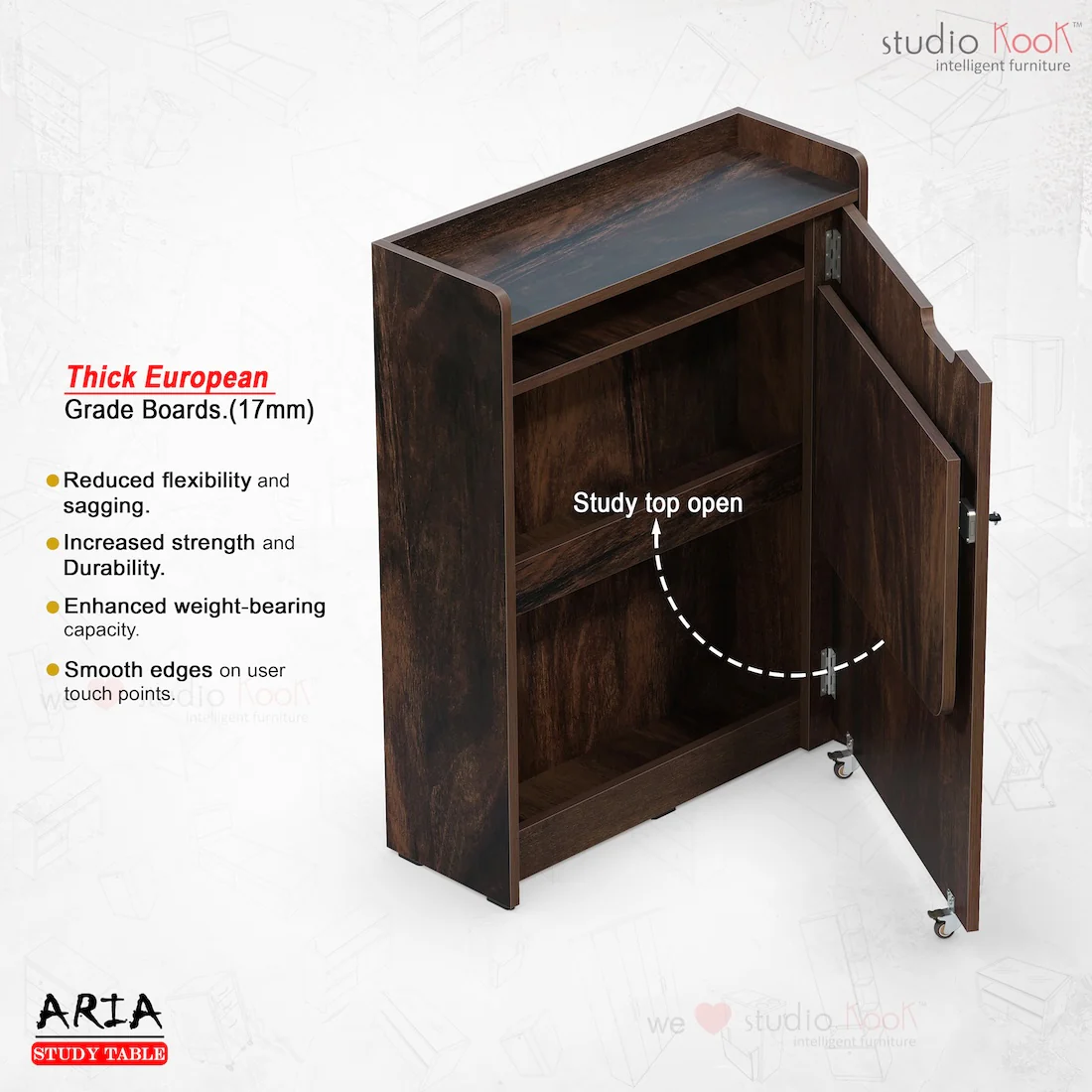 Aria Folding Study Table - Image 5