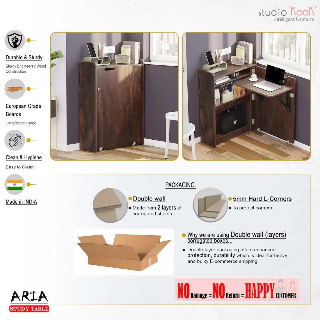 Aria Folding Study Table - Image 8