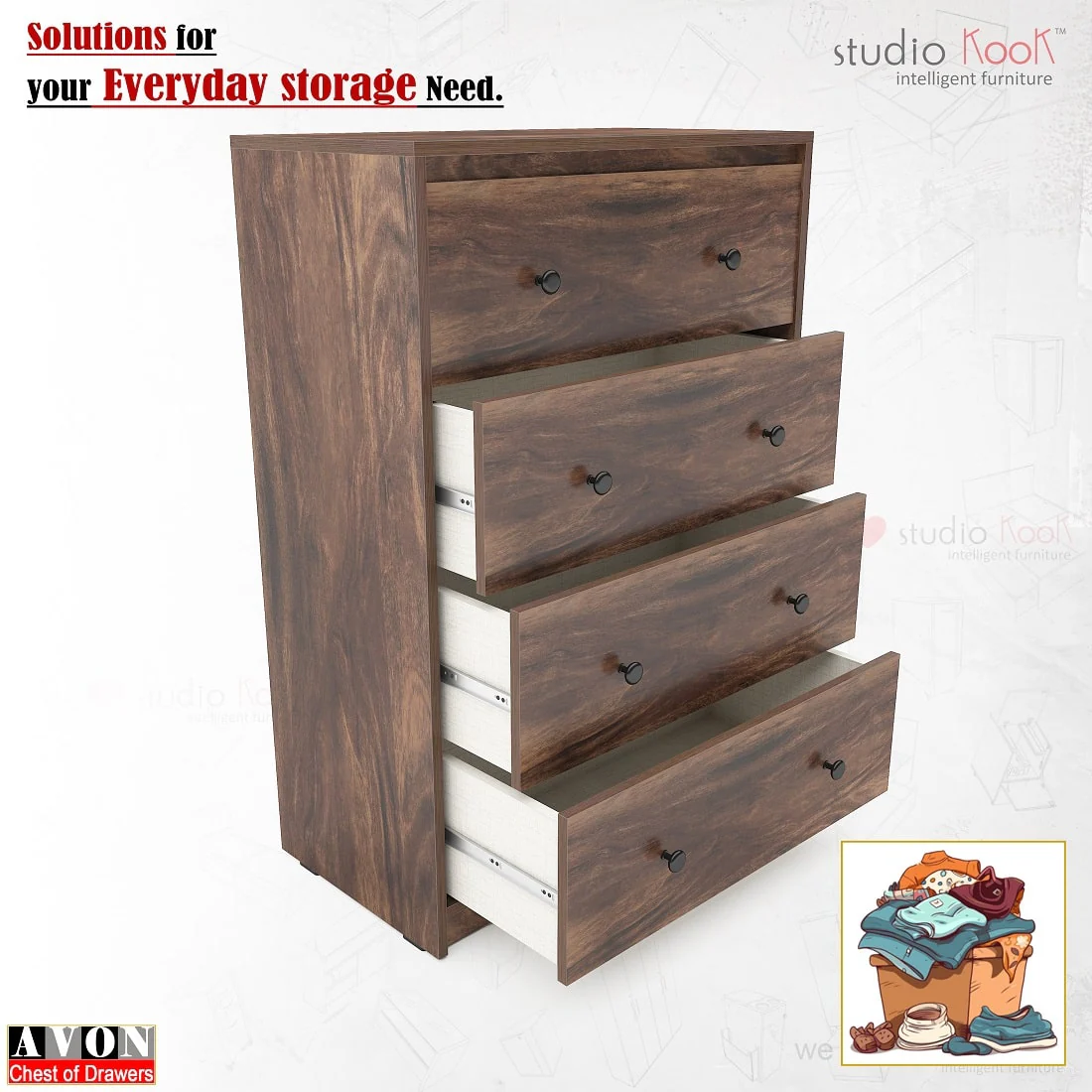 Avon Chest of Drawers - Image 5