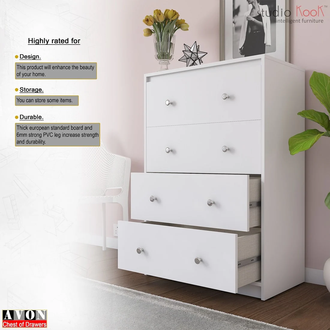Avon Chest of Drawers - Image 8