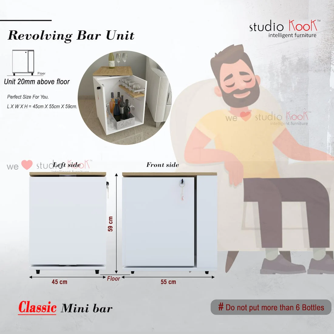 Classic Minibar Cabinet - Image 12