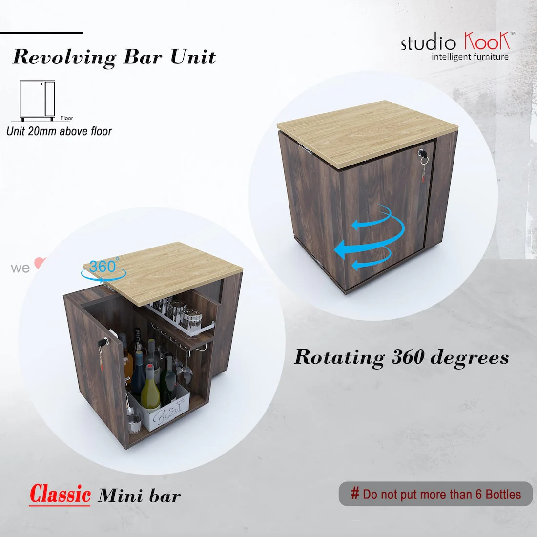 Classic Minibar Cabinet - Image 4