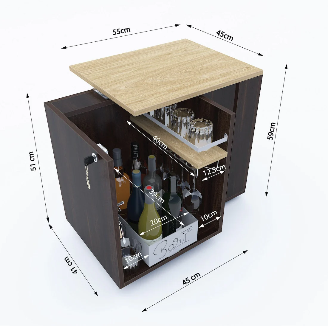 Classic Minibar Cabinet - Image 5