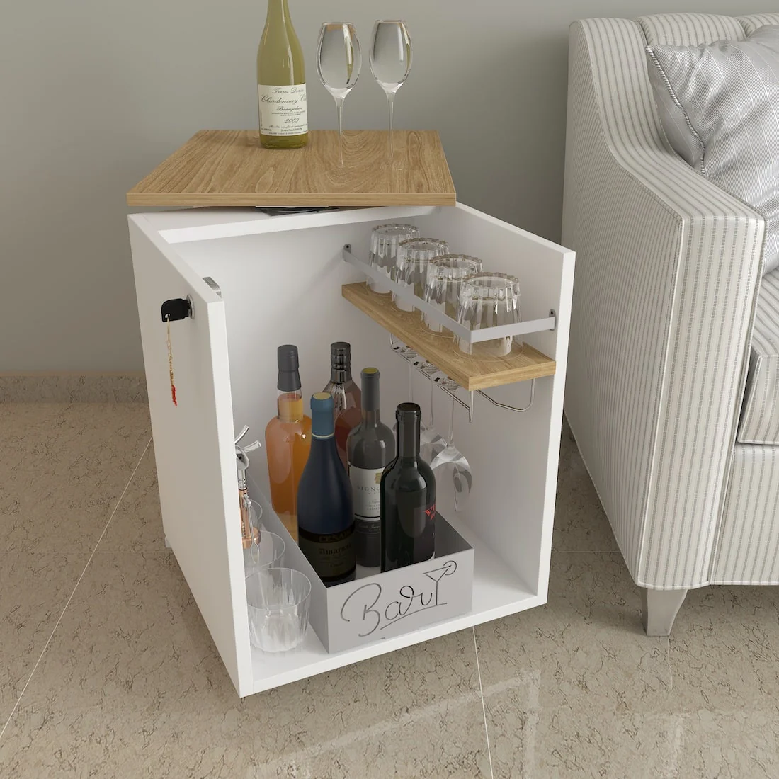 Classic Minibar Cabinet - Image 7