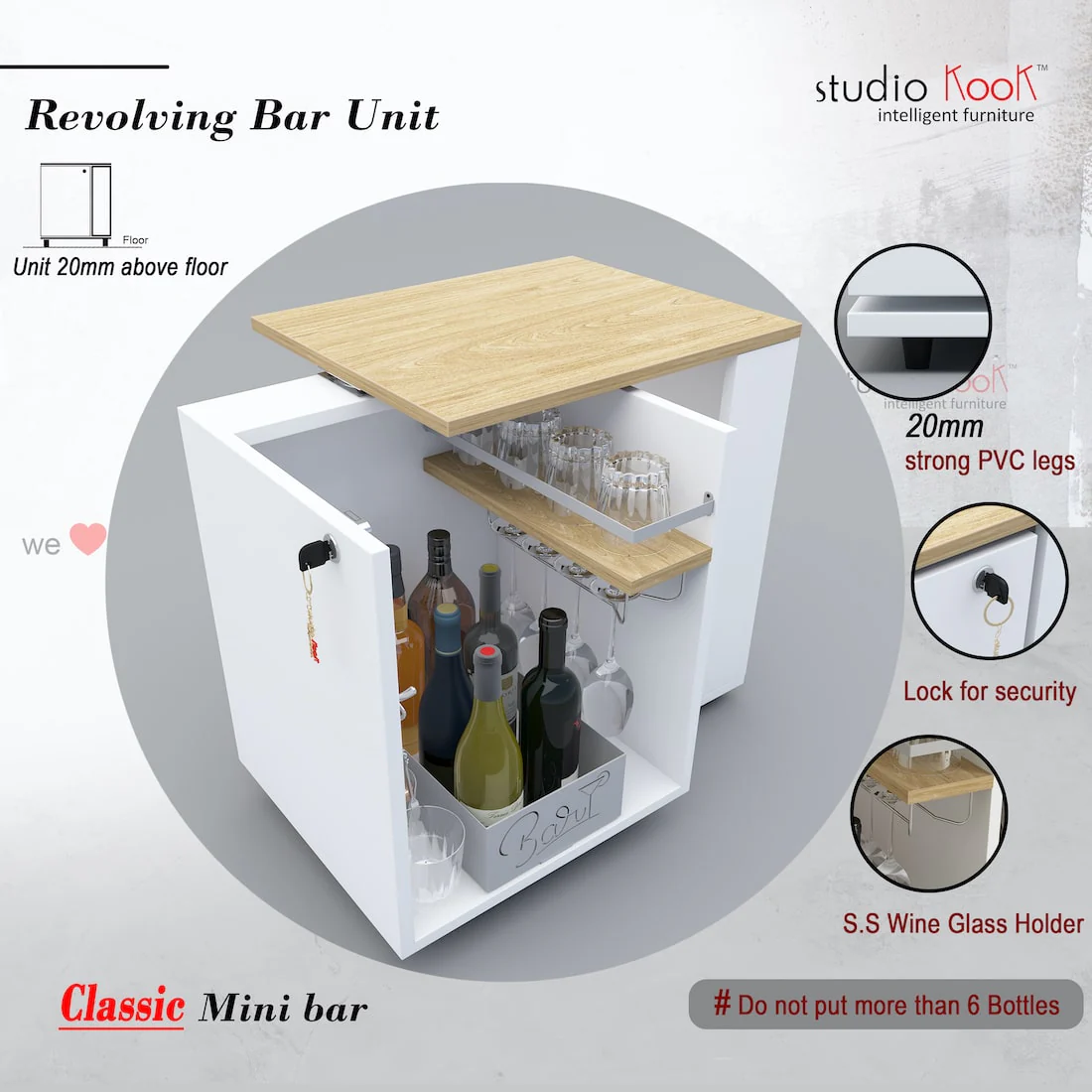 Classic Minibar Cabinet - Image 8