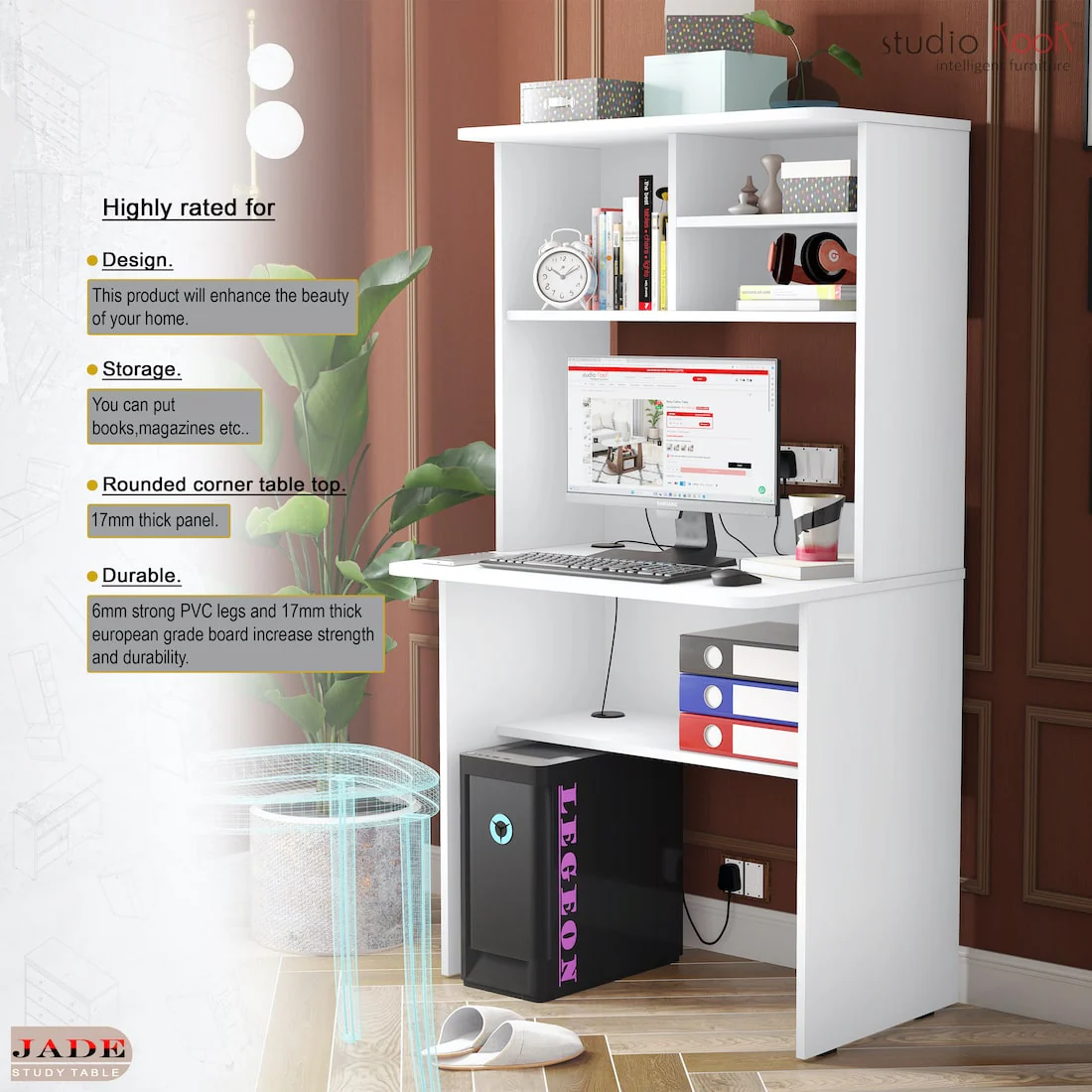 Jade Study Table | Computer Table - Image 3