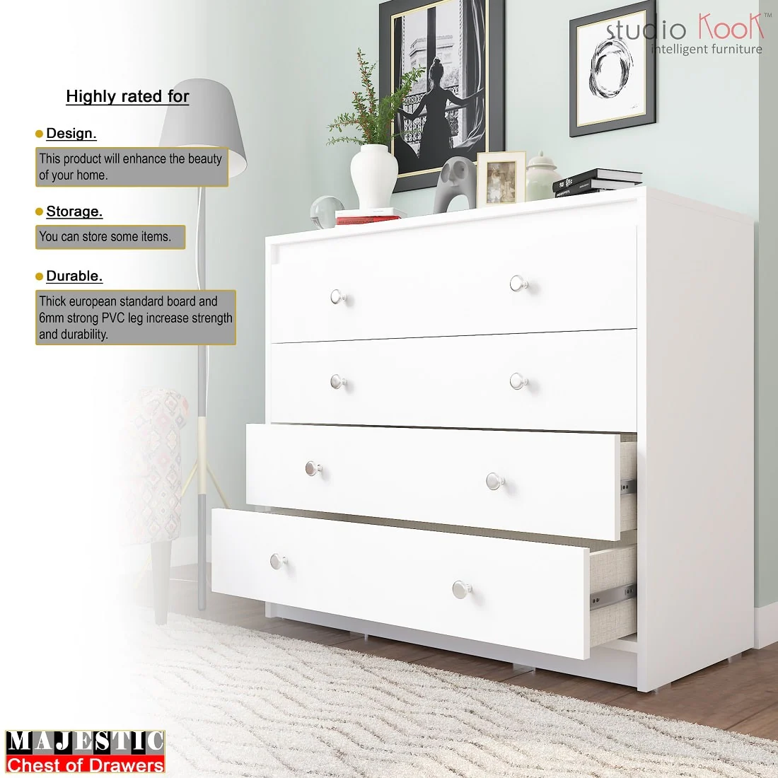 Majestic Chest of Drawers (Matte Finish) - Image 8