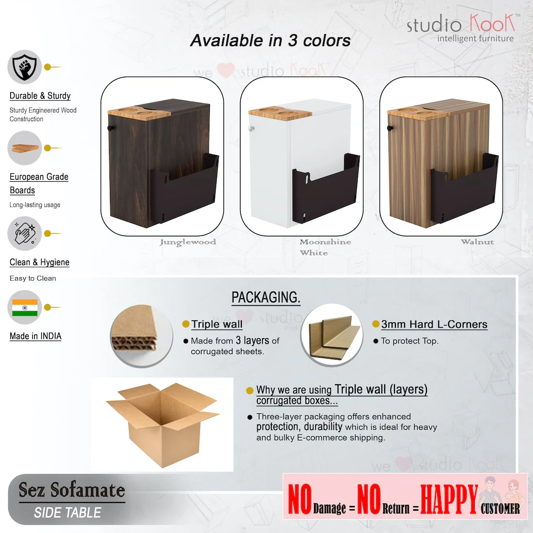 Sez Sofamate Left Side & End Table - Image 6