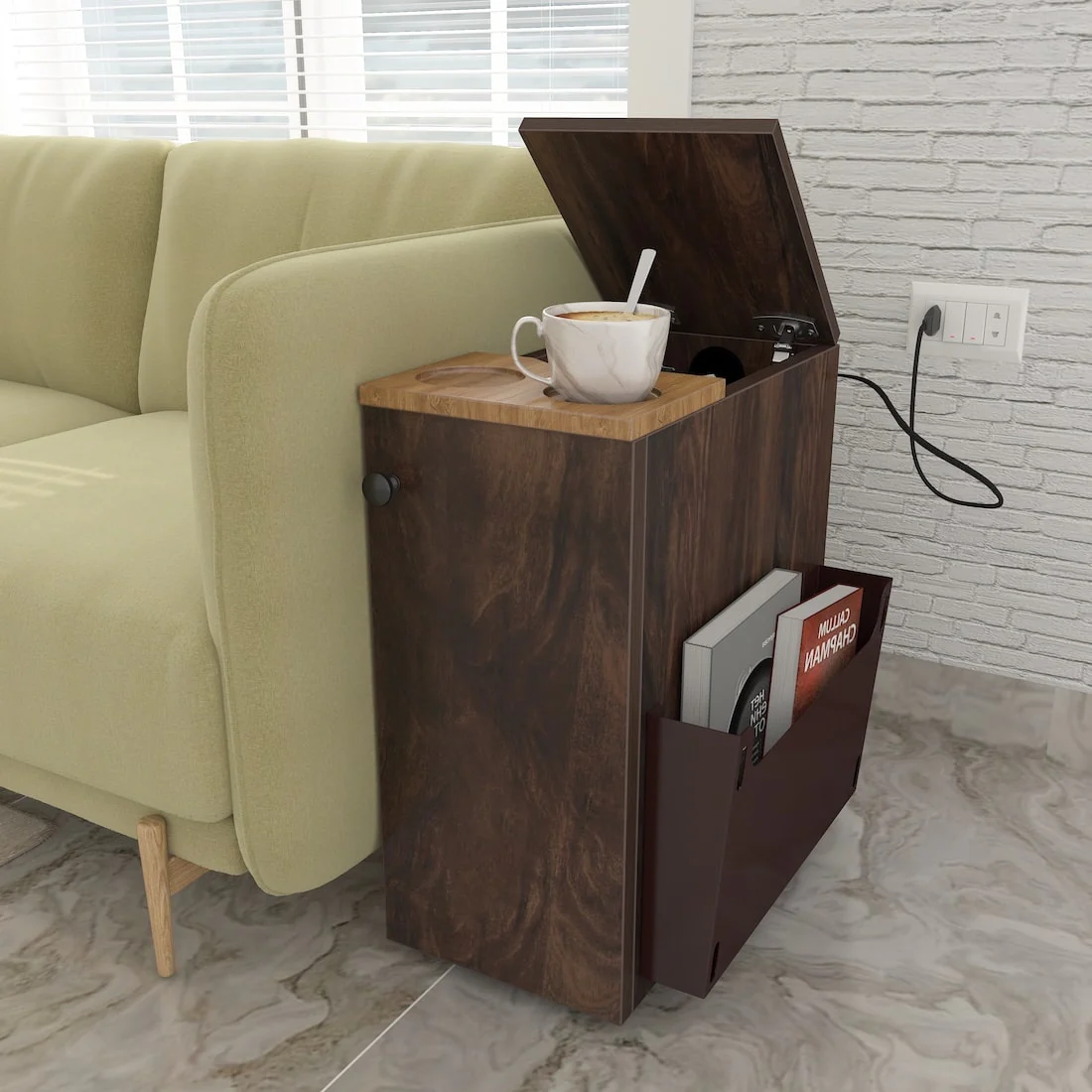 Sez Sofamate Left Side & End Table - Image 7