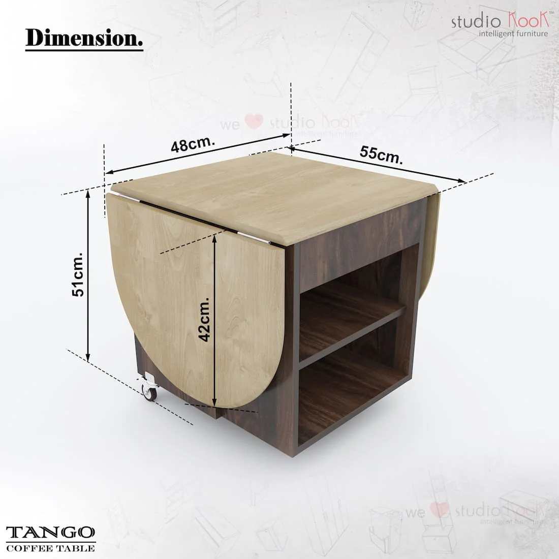 Tango Folding Coffee Table - Image 3