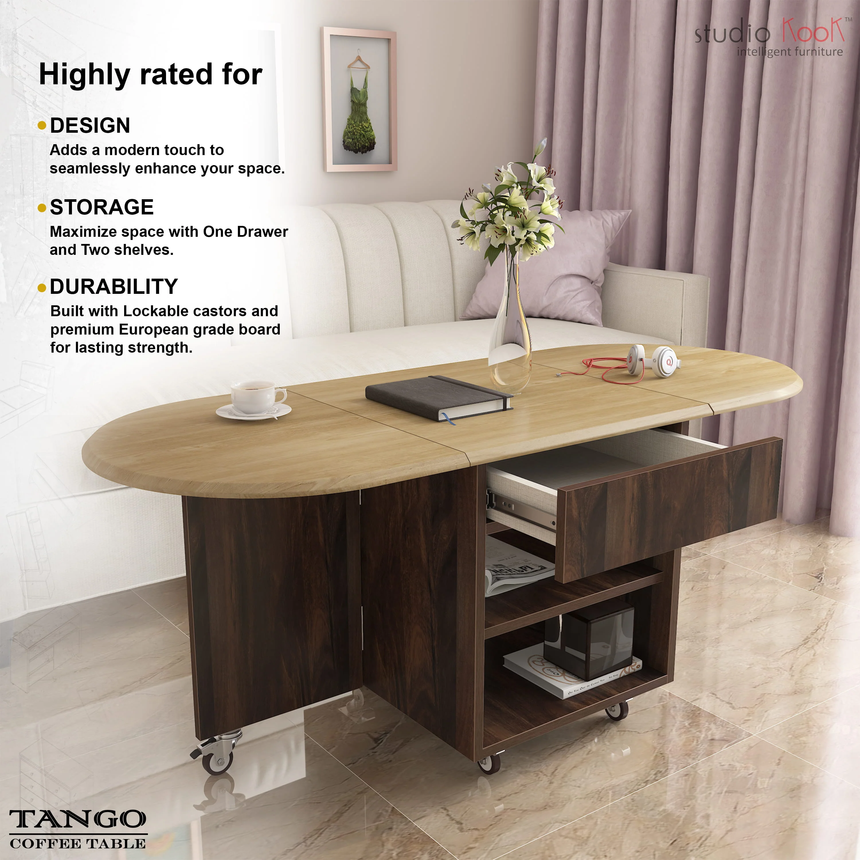 Tango Folding Coffee Table - Image 5