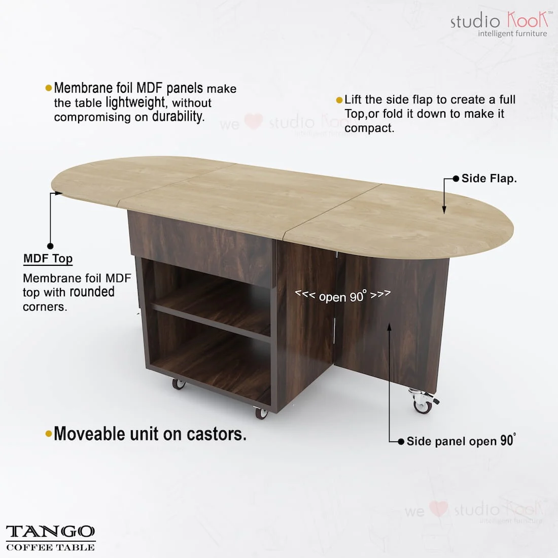 Tango Folding Coffee Table - Image 6
