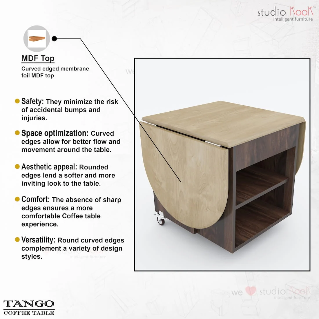 Tango Folding Coffee Table - Image 7